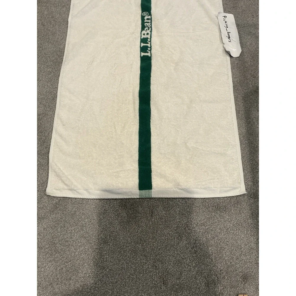 Vintage Bath Beach Towel LL BEAN Cotton Made In USA